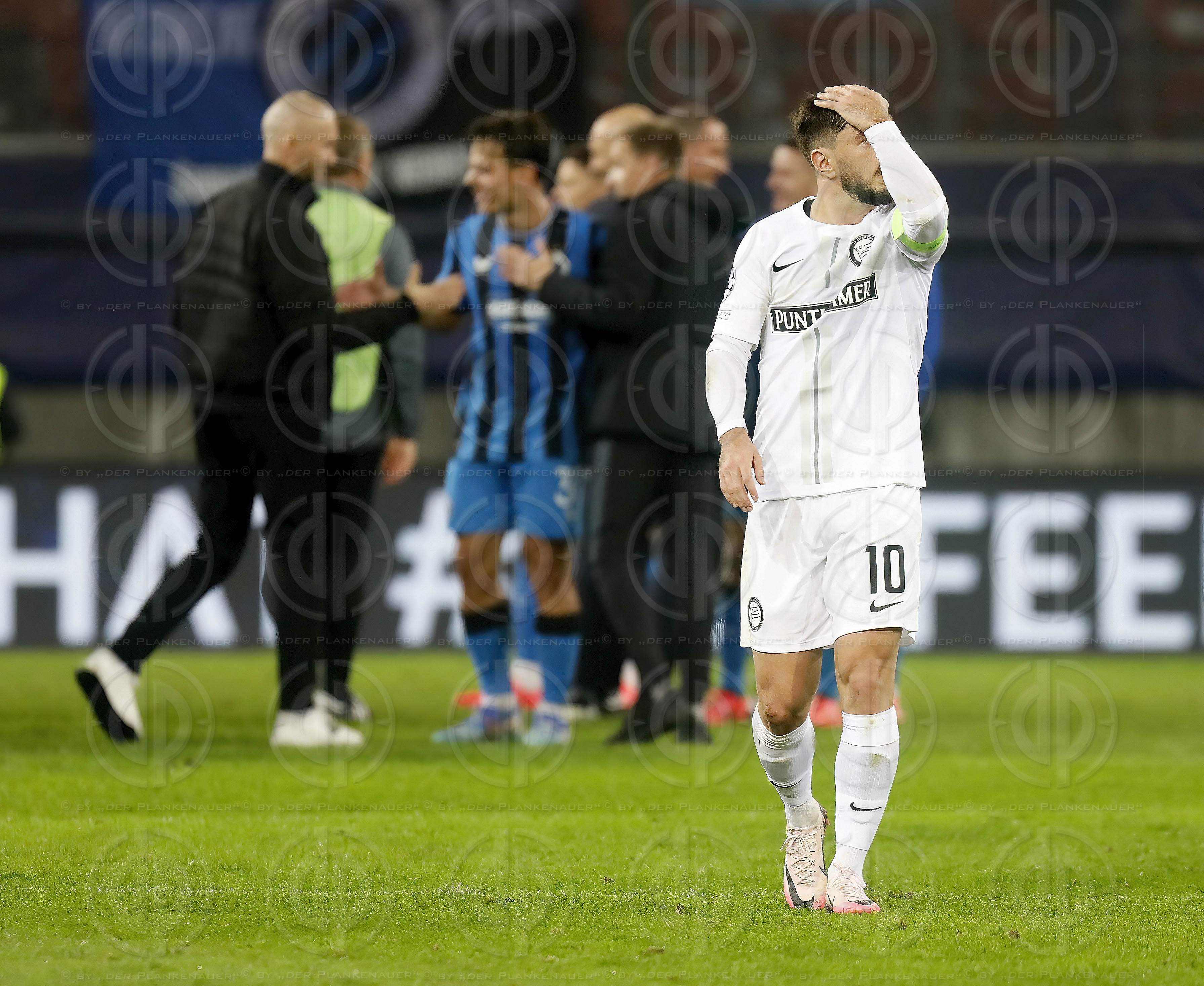 UEFA Champions League SK Sturm vs. FC Brügge (0:1) in Klagenfu