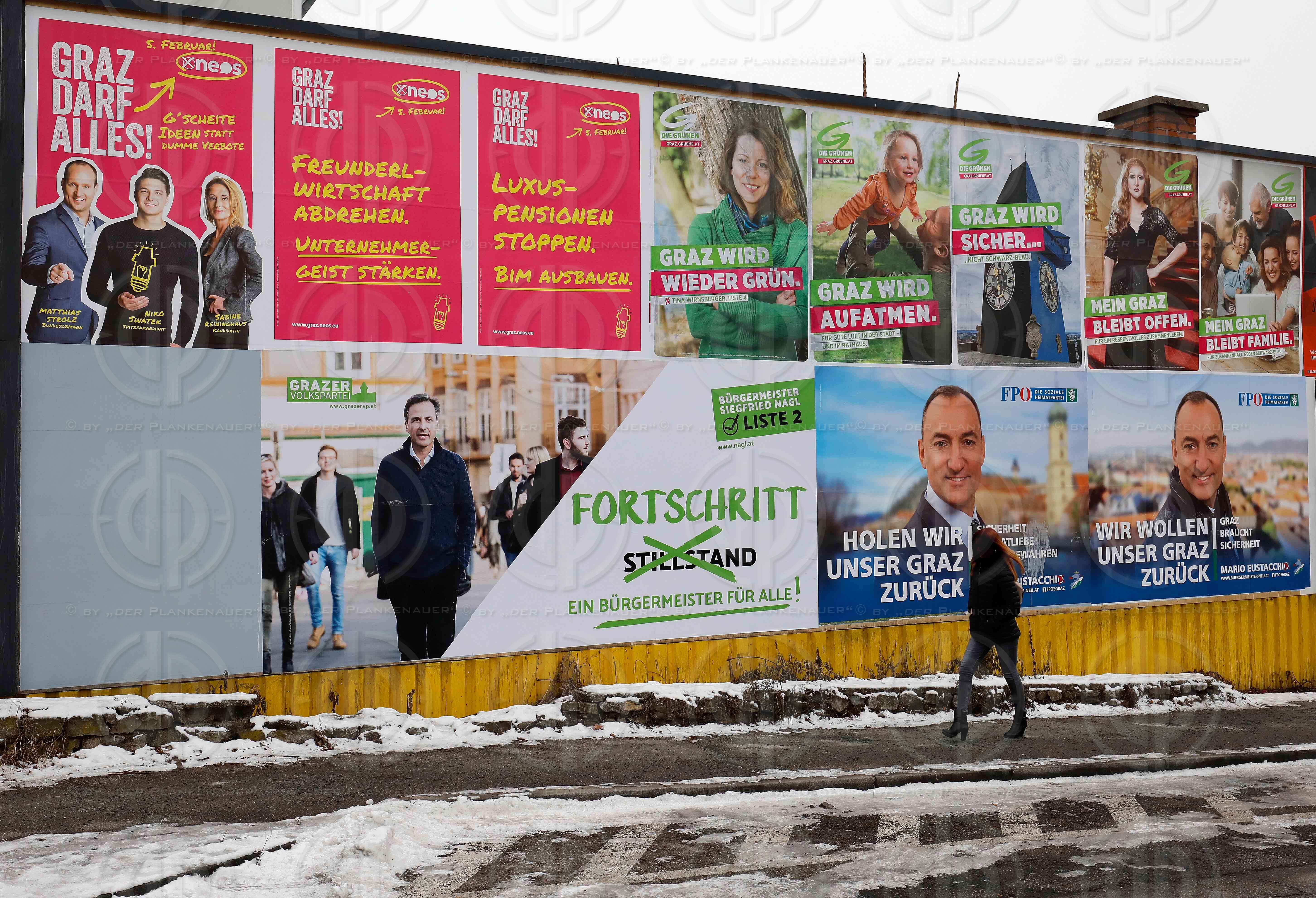 GR-Wahl Graz 2017 - Wahlplakate
