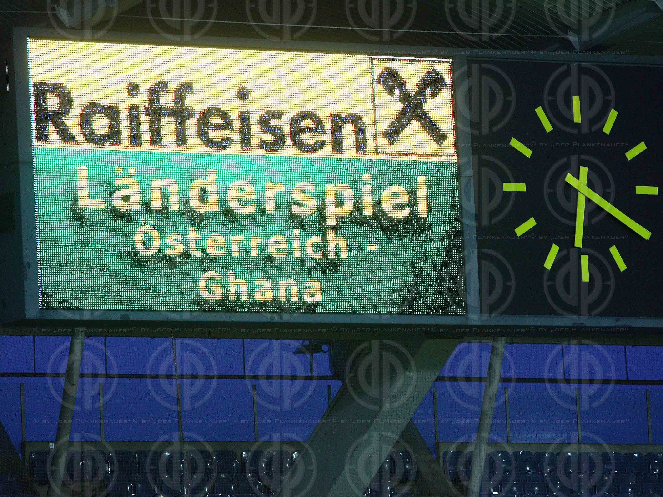 Fussball Länderspiel Österreich-Ghana