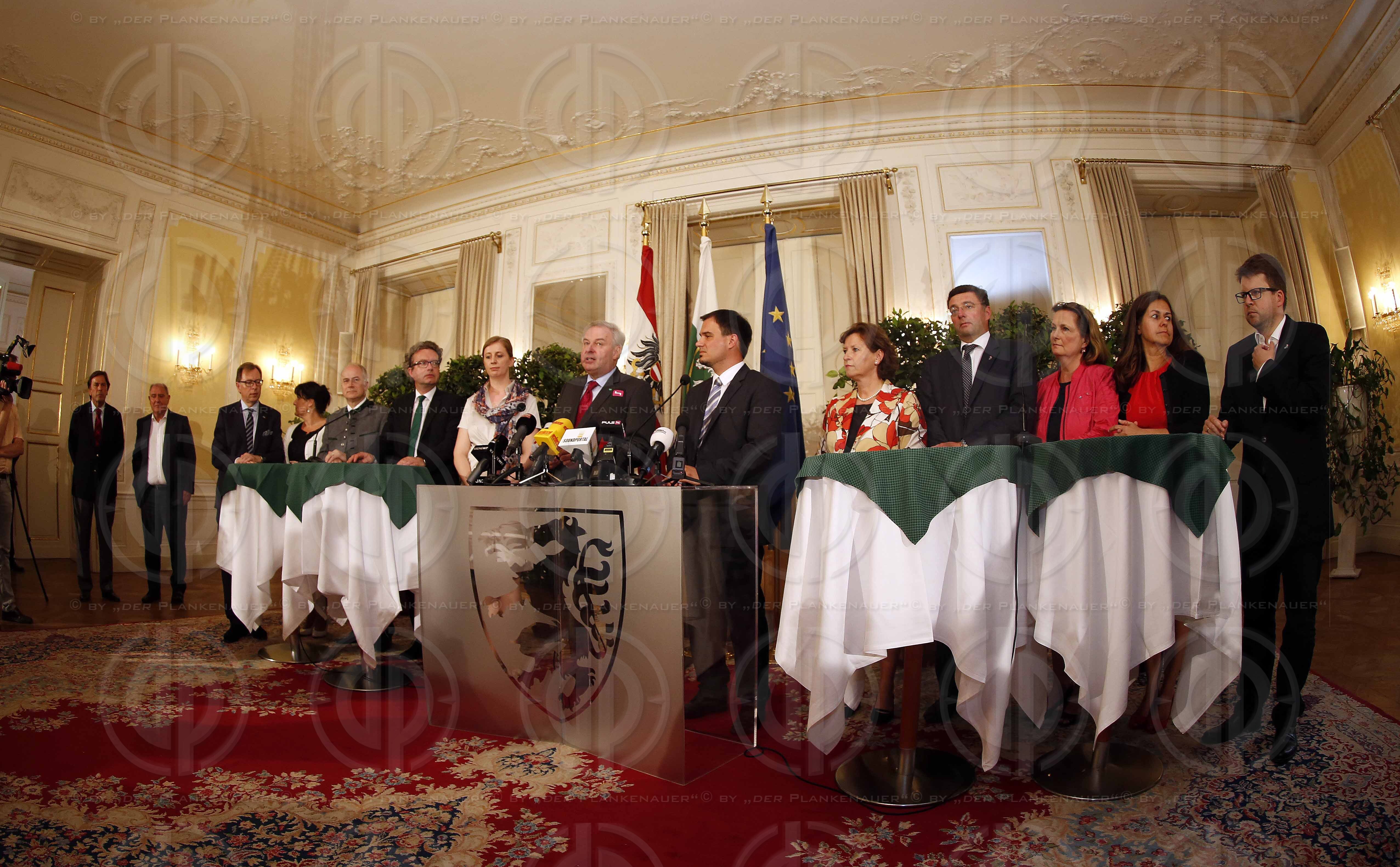 Pressekonferenz der steir. LReg.-VOVES Ruecktritt
