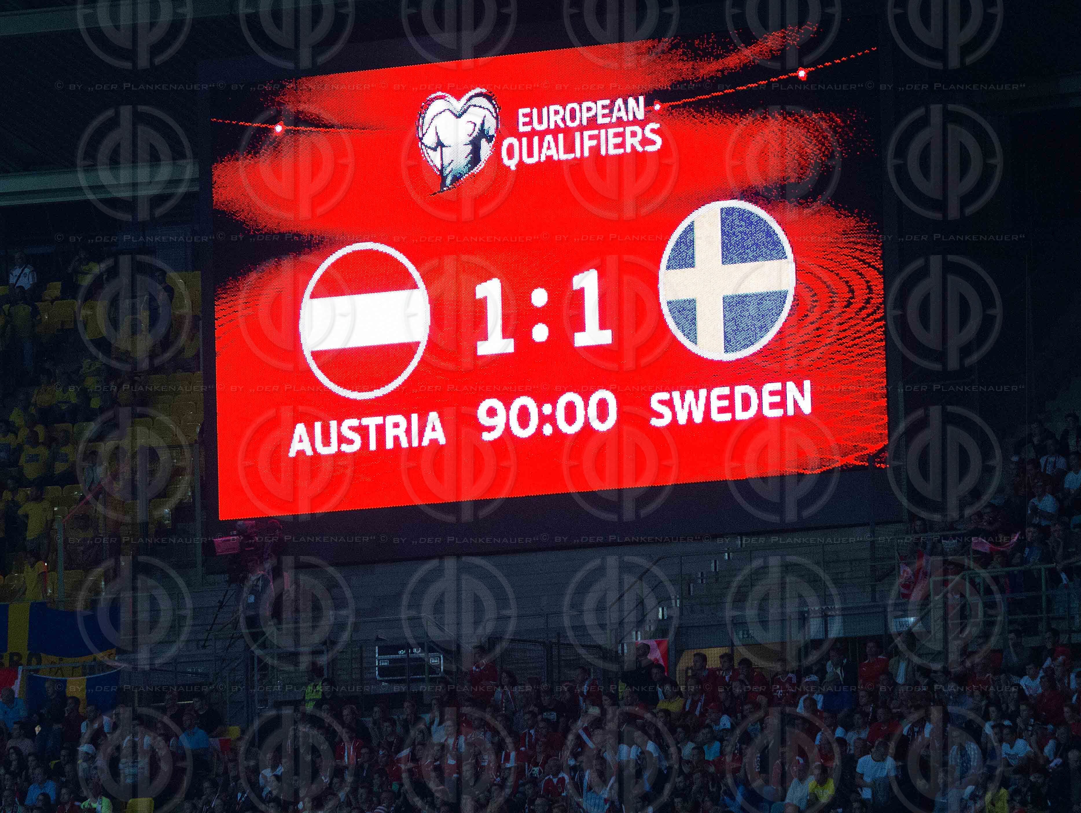EM 2016-Qualifikationsrunde Oesterreich vs. Schweden (1:1)