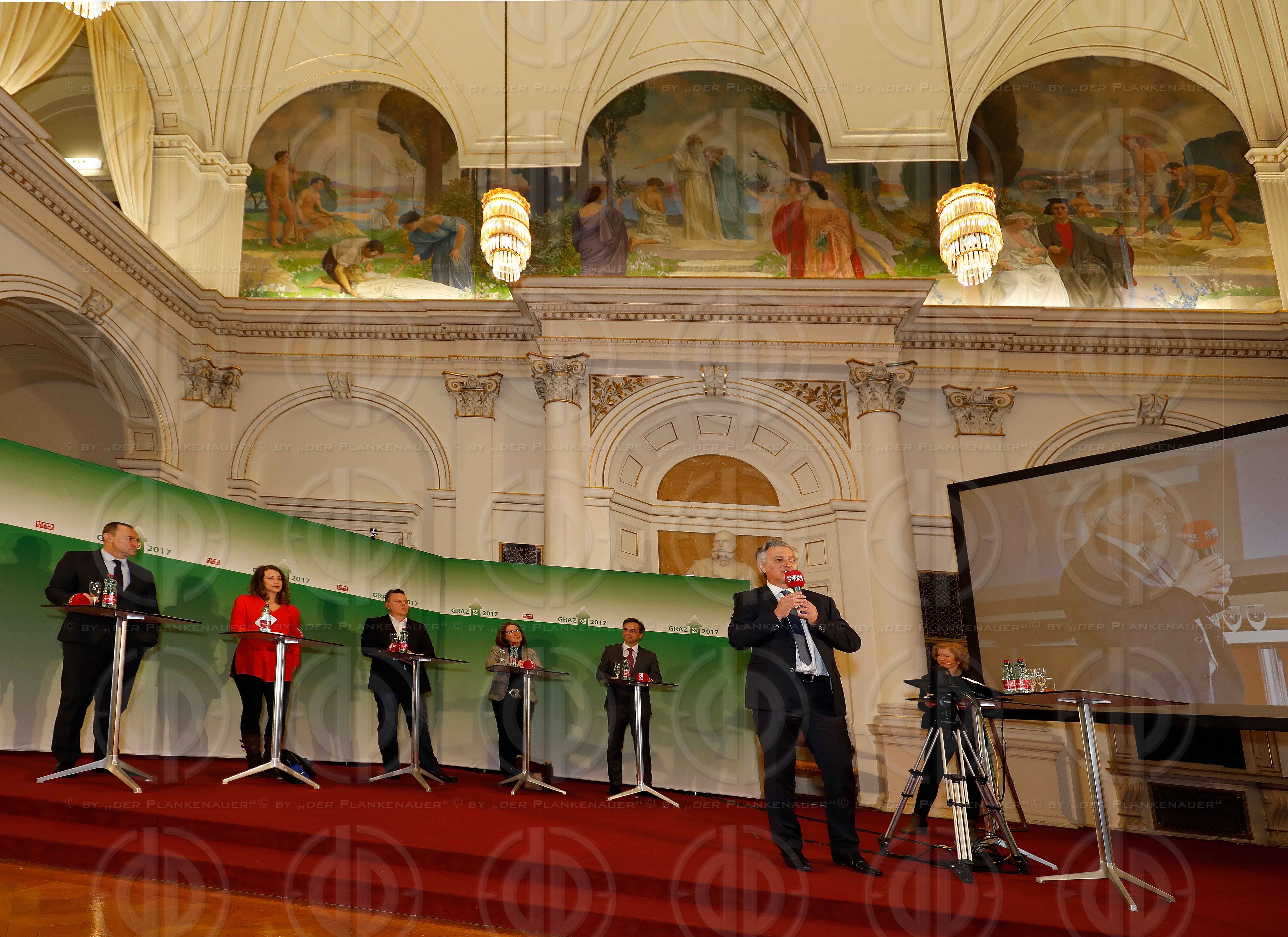 GR-Wahl Graz 2017 - Wahldebatte mit Spitzenkandidaten