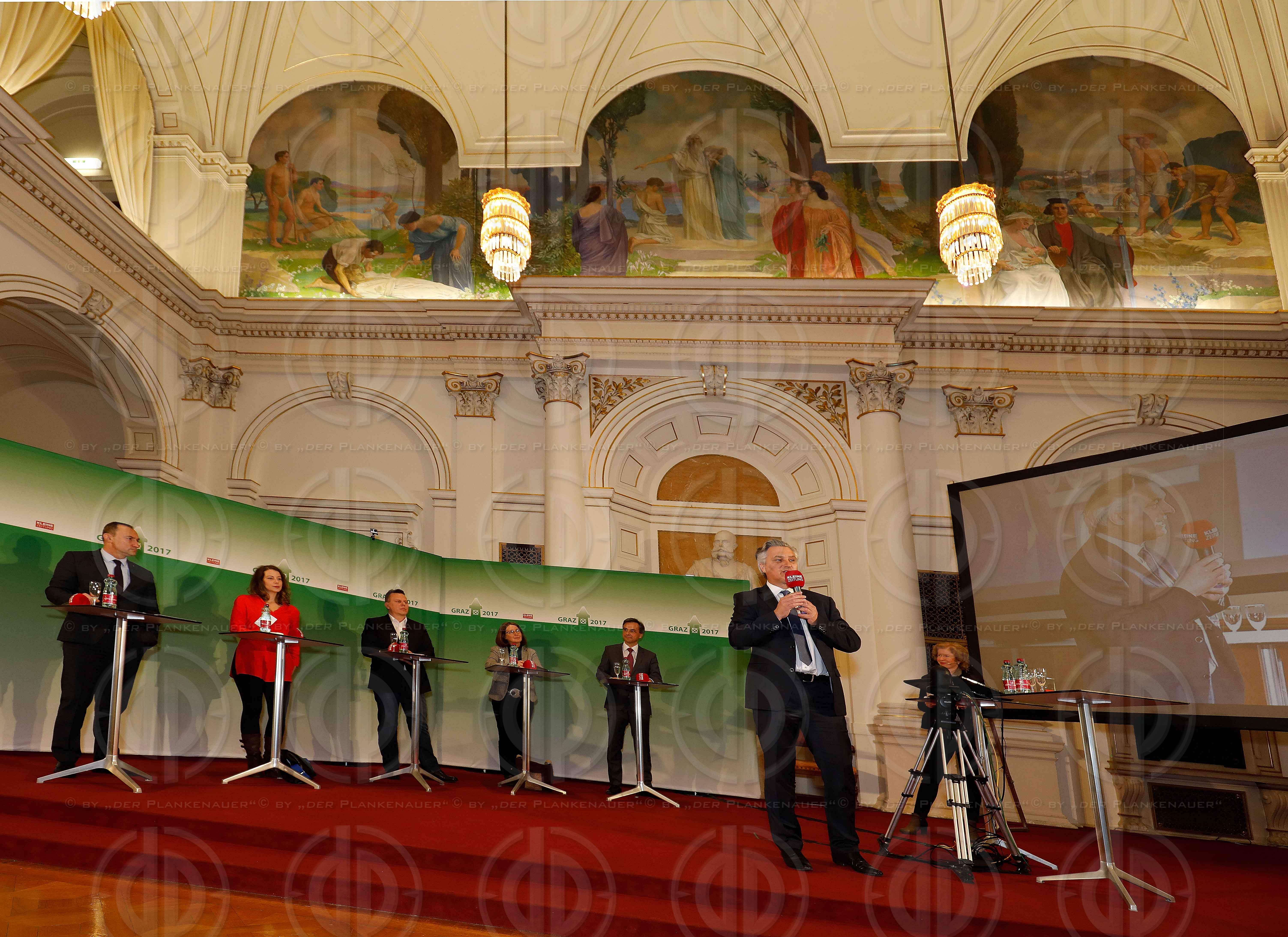 GR-Wahl Graz 2017 - Wahldebatte mit Spitzenkandidaten