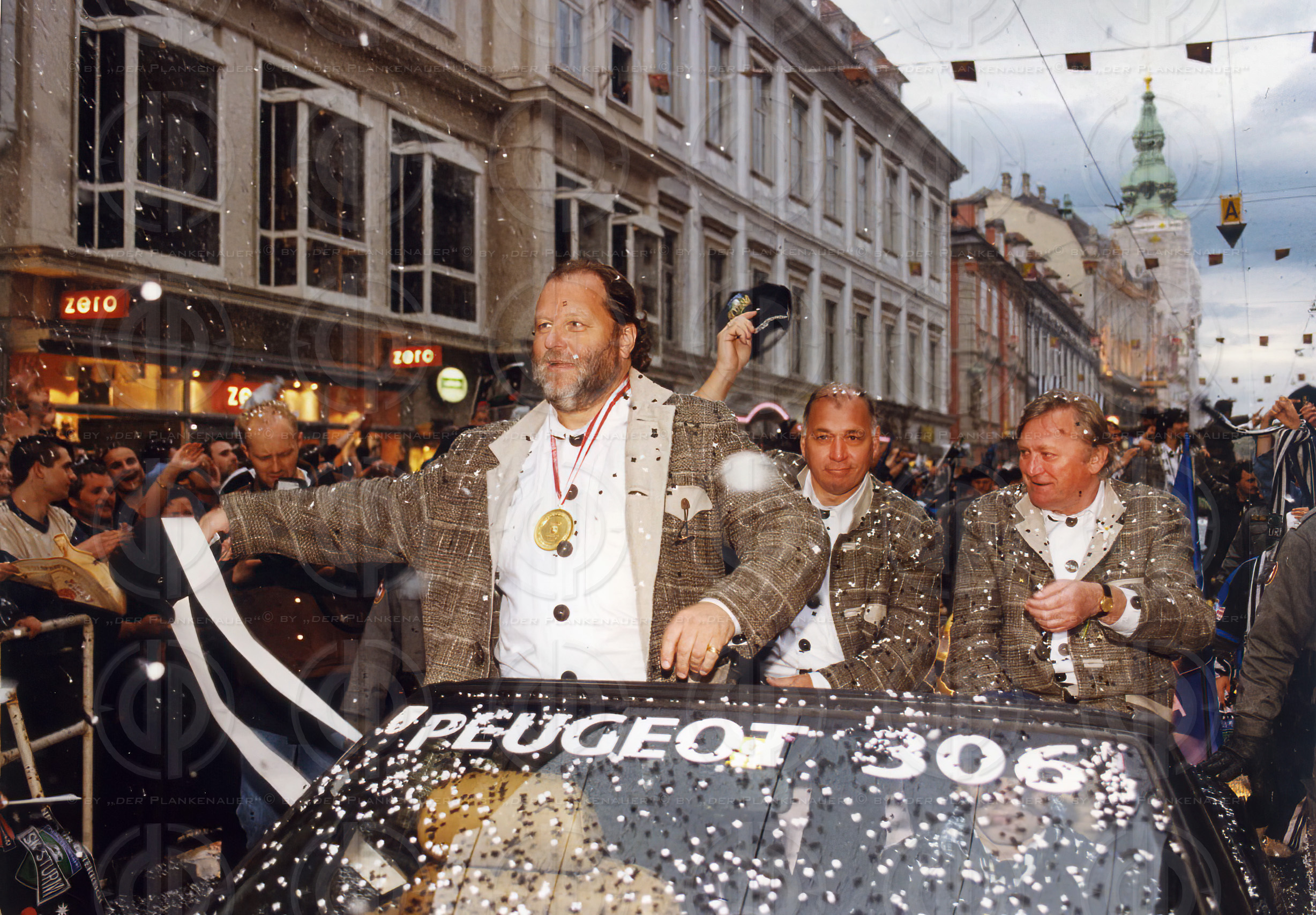 Meisterfeier SK Sturm Konfettiparade am 16.05.1998