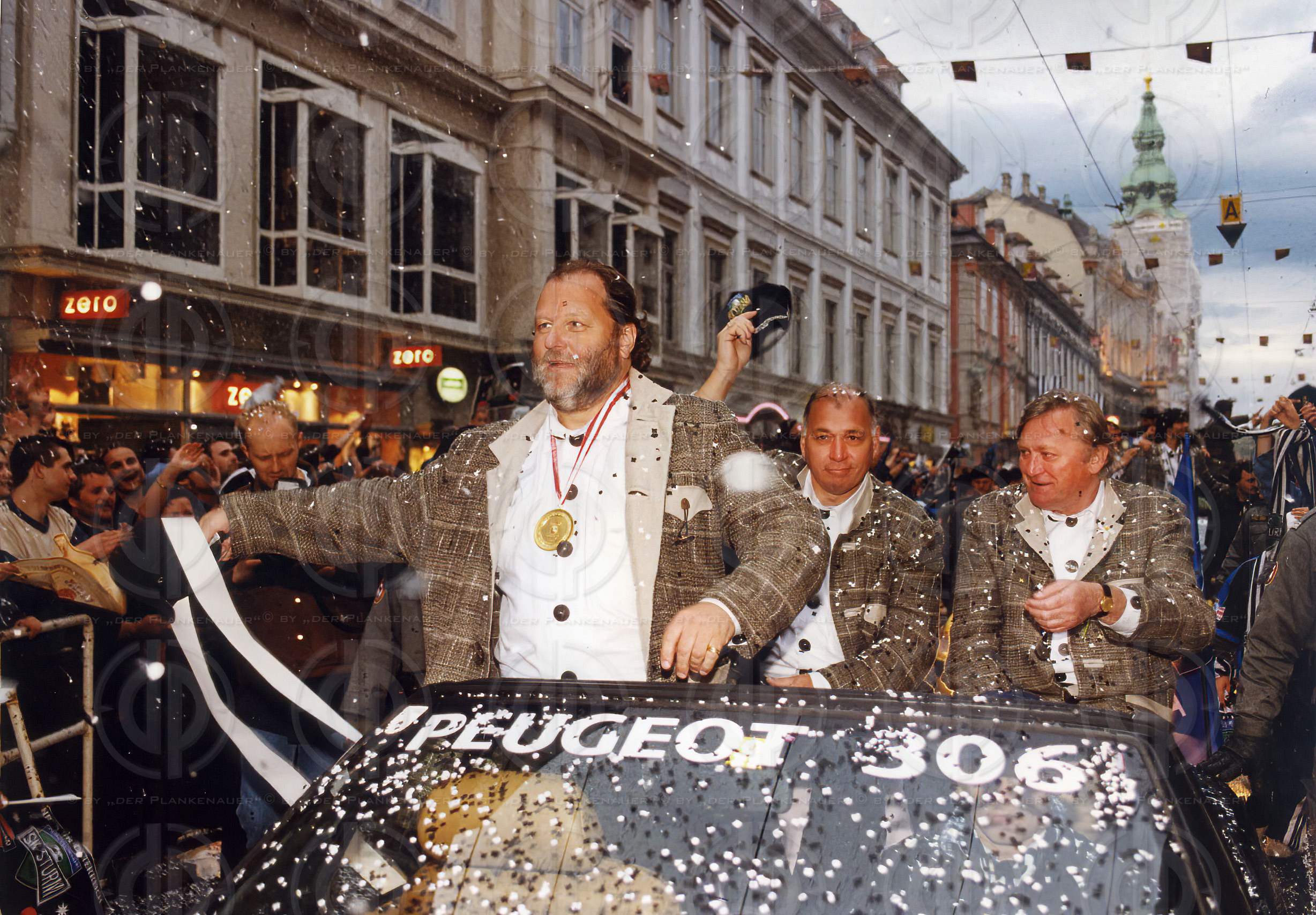 Meisterfeier SK Sturm Konfettiparade am 16.05.1998
