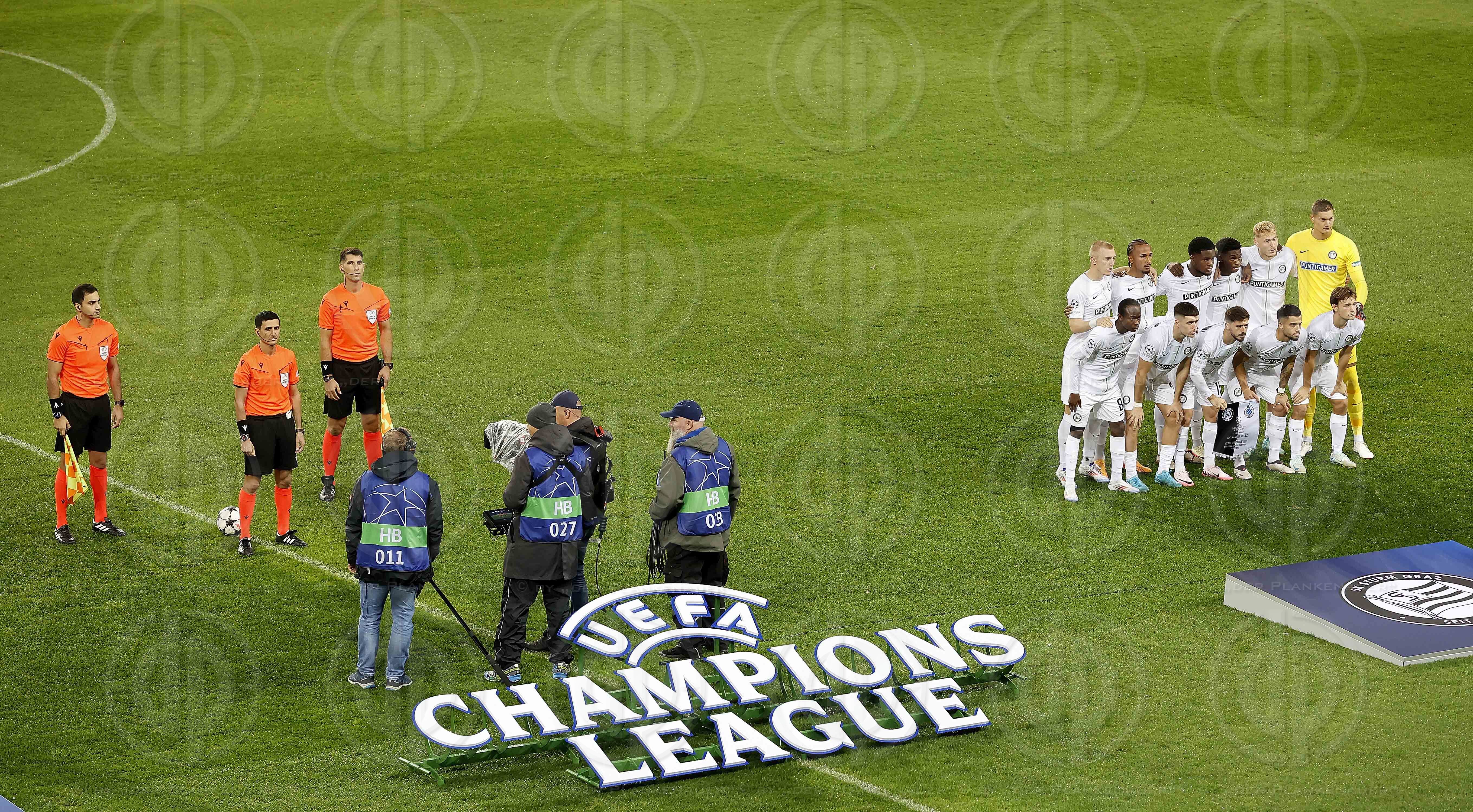 UEFA Champions League SK  Sturm vs. FC Brügge (0:1) in Klagenfu