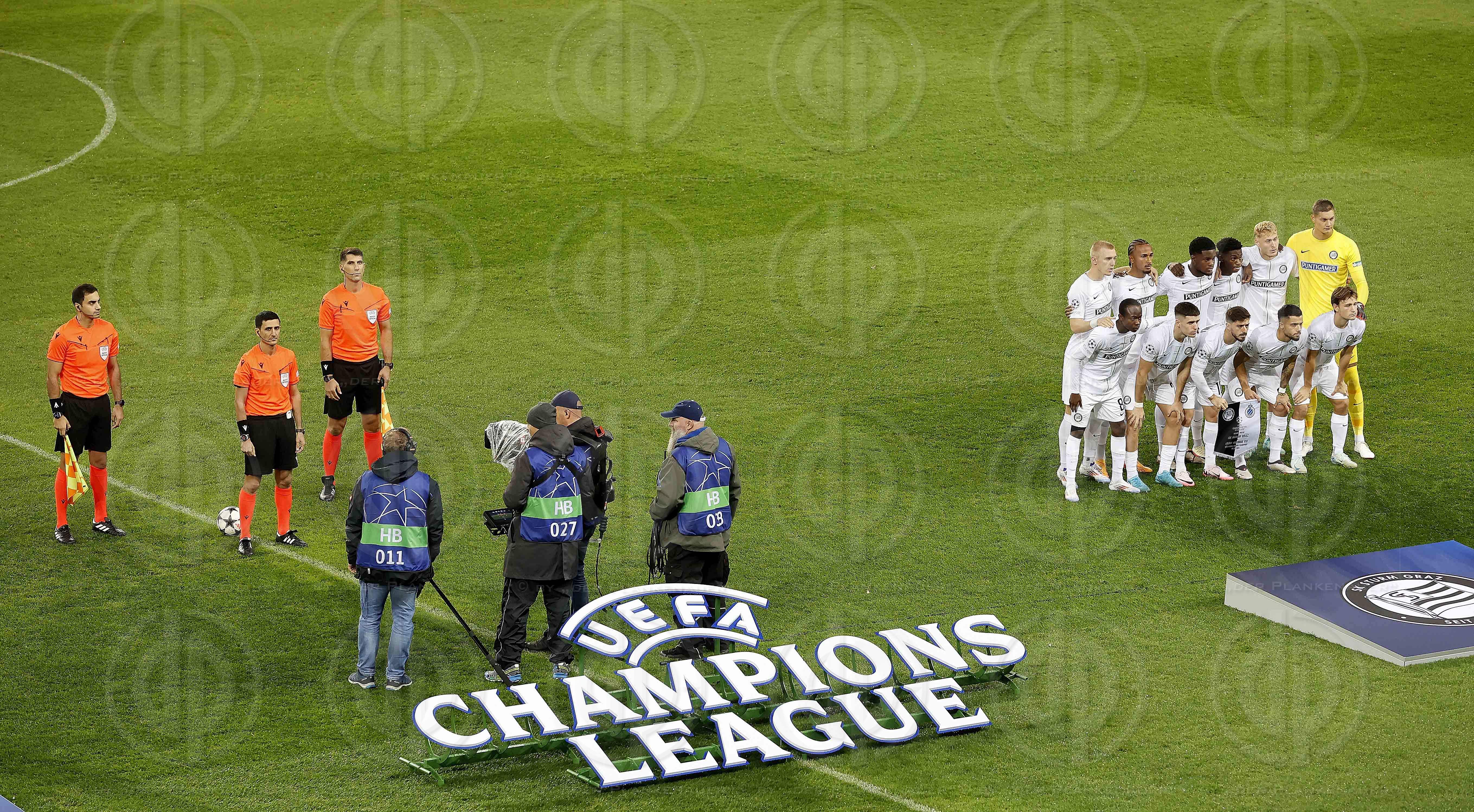 UEFA Champions League SK Sturm vs. FC Brügge (0:1) in Klagenfu