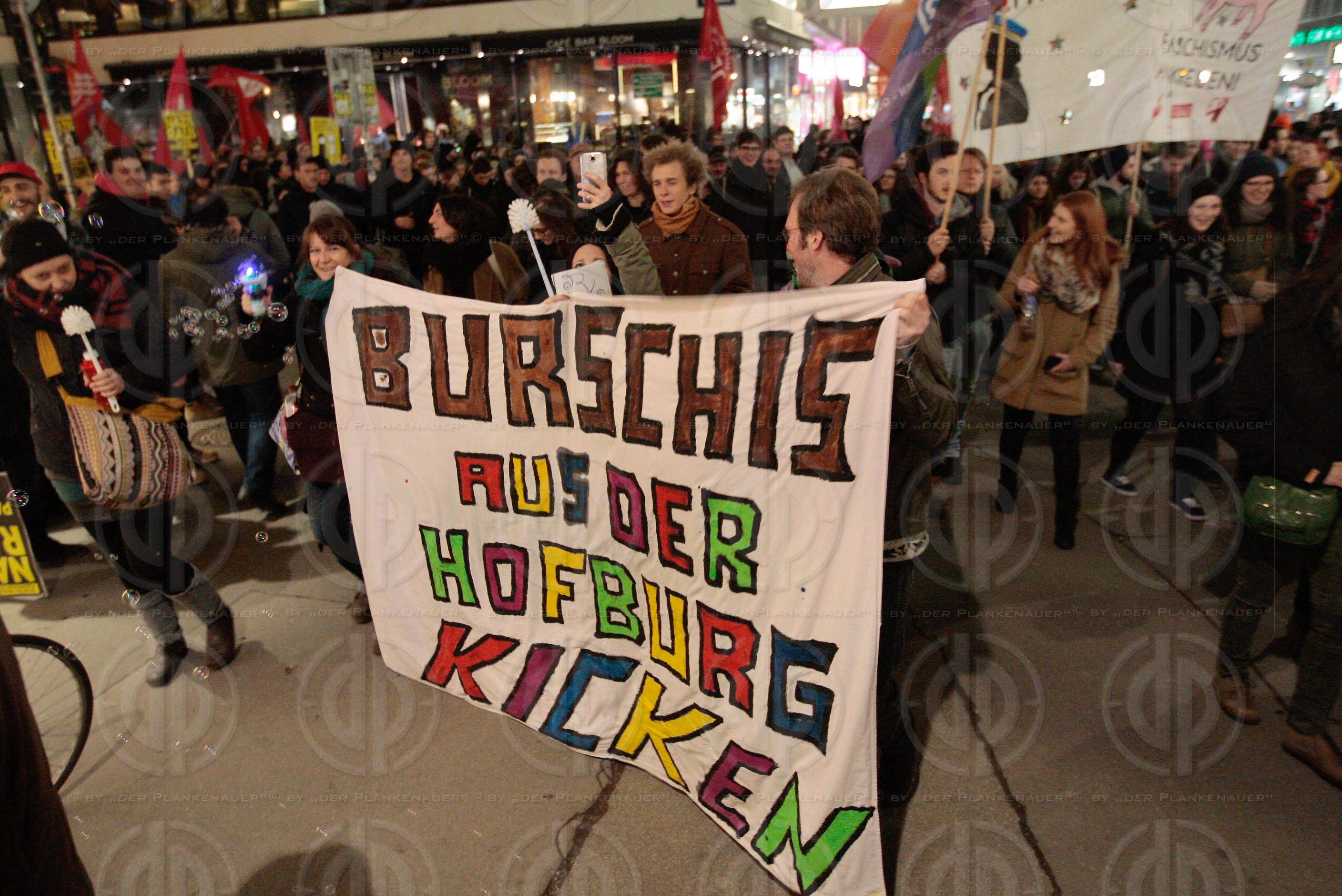 Demos rund um den Akademikerball 2016