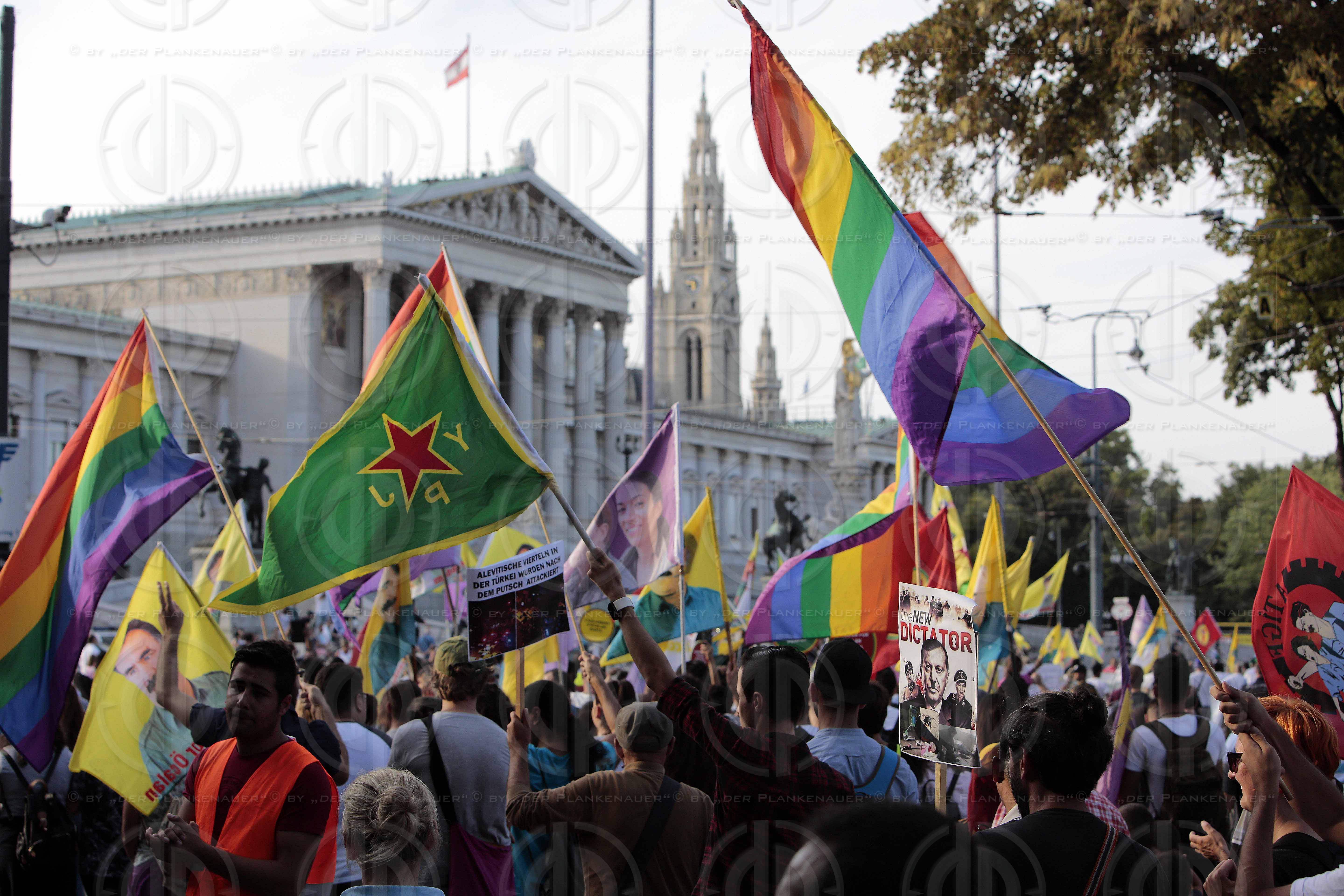 Demo der Kurden in Wien
