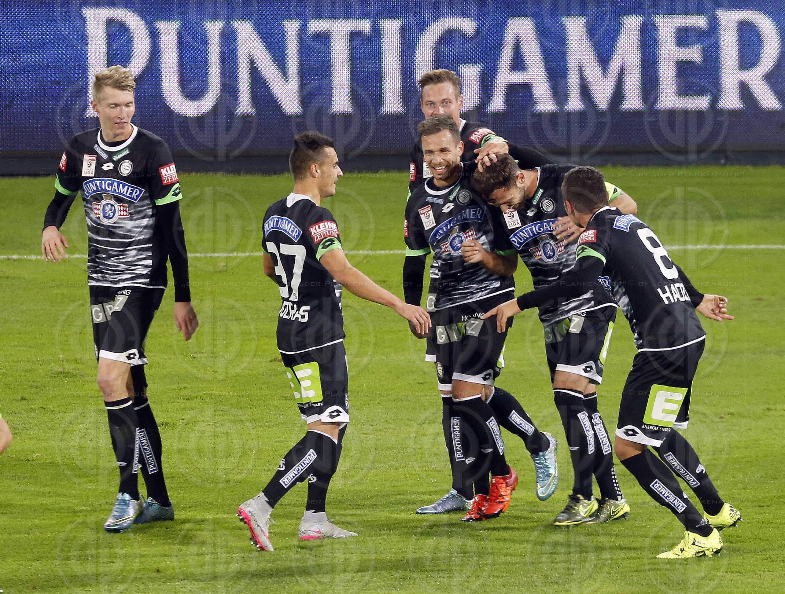 SK Sturm vs. SCR Altach (3:1 Endstand, 2:0 Pause)