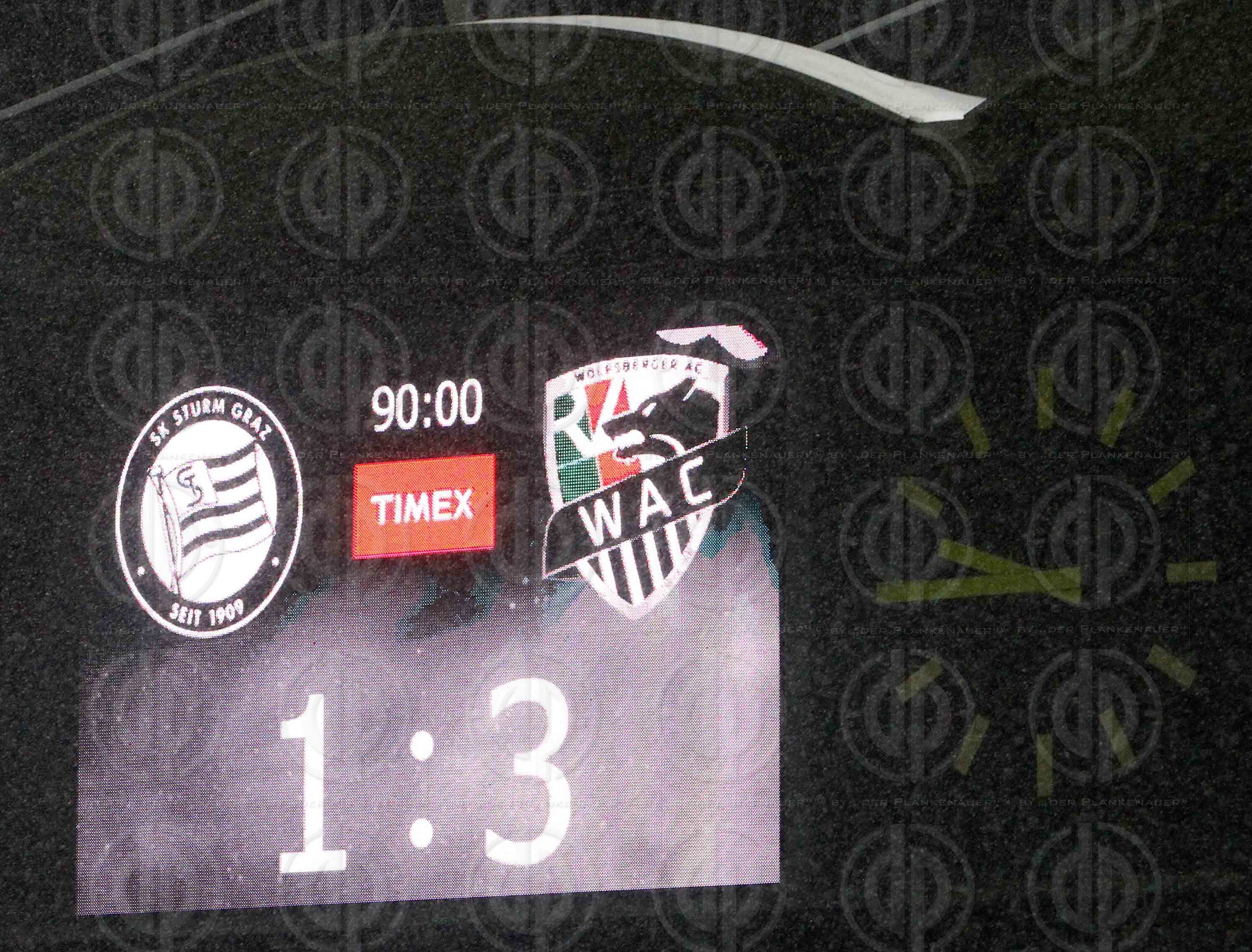 SK Sturm vs. Wolfsberger AC (1:3)