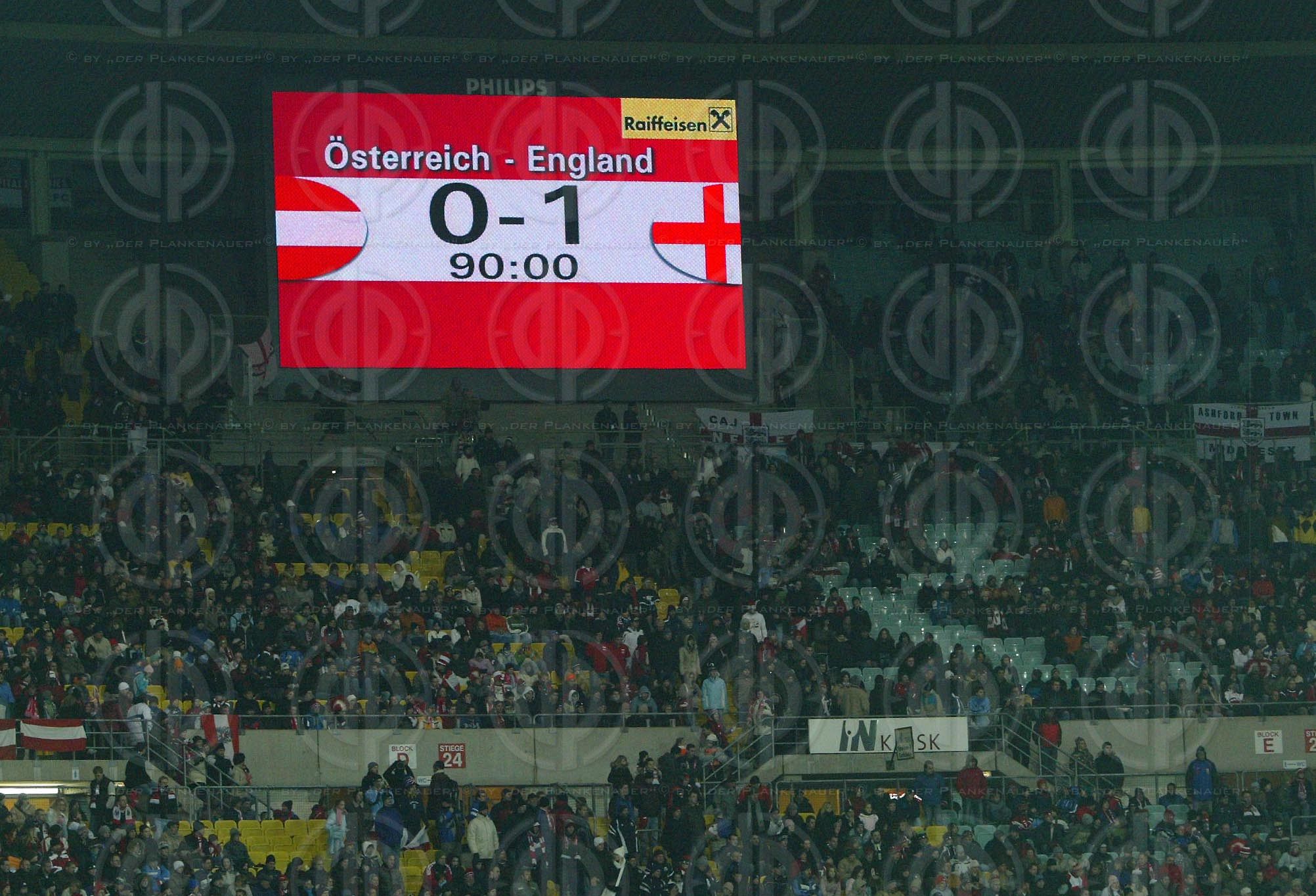 Oesterreich vs. England (0:1)