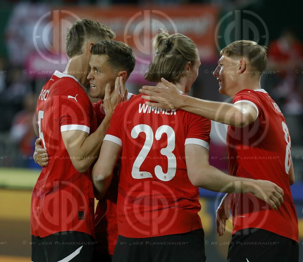 Länderspiel Österreich vs. Serbien (2:1) am 04.06.2024