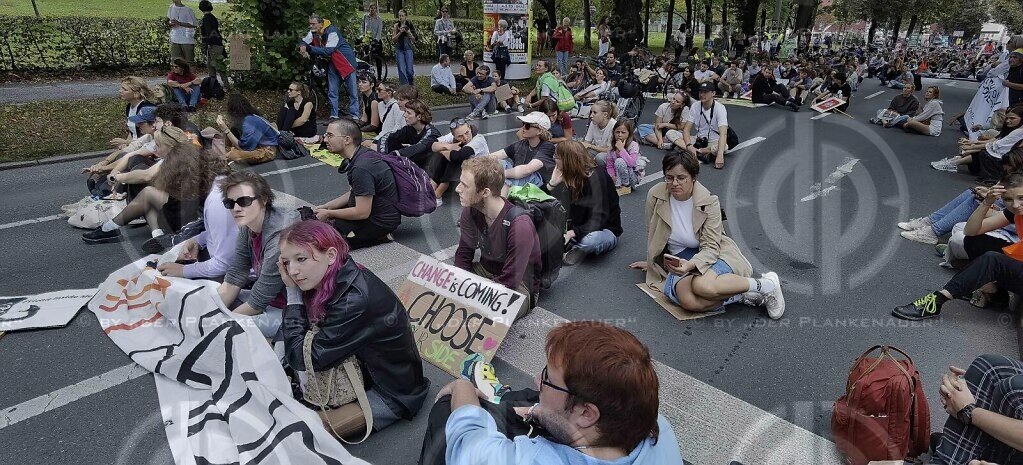 Klima-Demo der letzten Generation in Graz am 20.09..2024