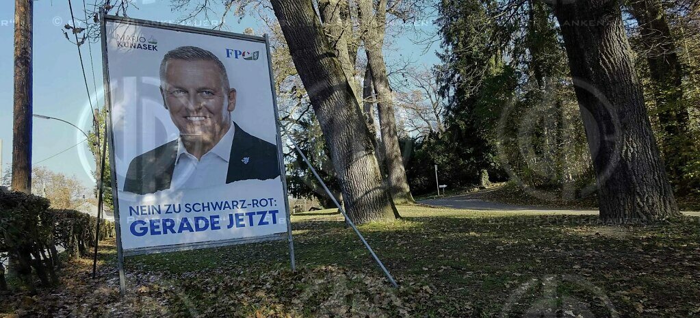 Wahlplakate zu LT-Wahl24 Stmk. am 17.11.2024