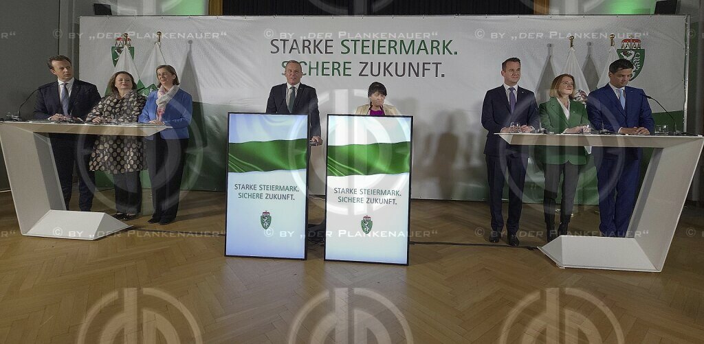 Vorstellung einer neuen Landesregierung Steiermark am 17.12.2024